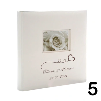 Album ślubny, wsuwany, 500 zdjęć 10x15, personalizowany, 12 wzorów do wyboru